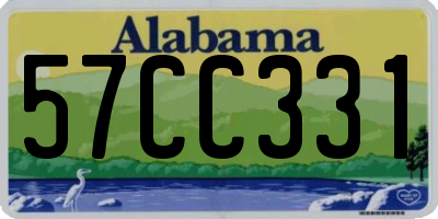 AL license plate 57CC331