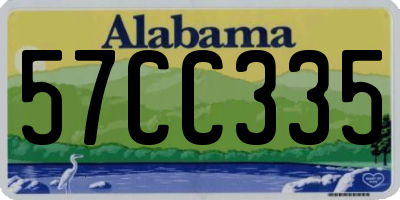 AL license plate 57CC335