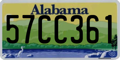 AL license plate 57CC361