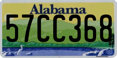 AL license plate 57CC368