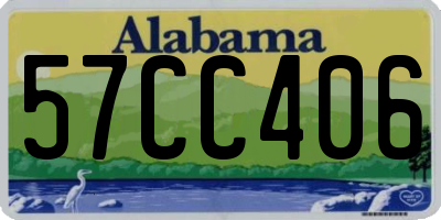 AL license plate 57CC406