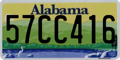 AL license plate 57CC416