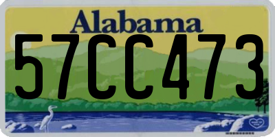 AL license plate 57CC473
