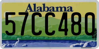 AL license plate 57CC480