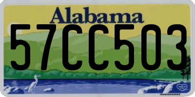 AL license plate 57CC503