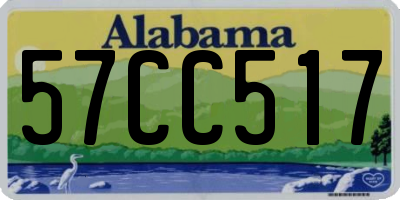 AL license plate 57CC517