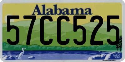AL license plate 57CC525