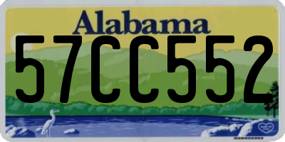 AL license plate 57CC552