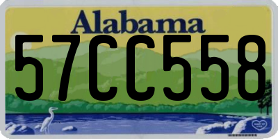 AL license plate 57CC558