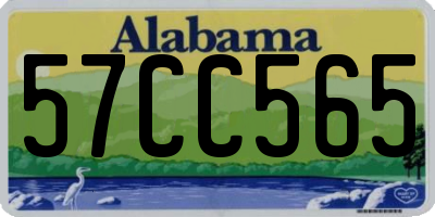AL license plate 57CC565