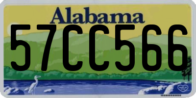 AL license plate 57CC566