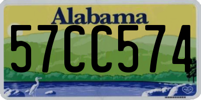 AL license plate 57CC574