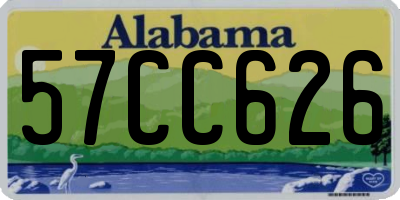 AL license plate 57CC626