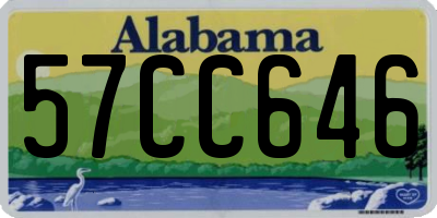 AL license plate 57CC646