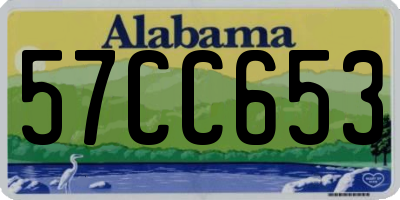 AL license plate 57CC653