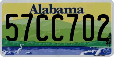AL license plate 57CC702