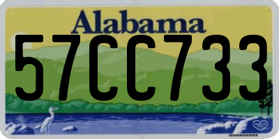 AL license plate 57CC733