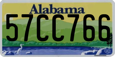 AL license plate 57CC766