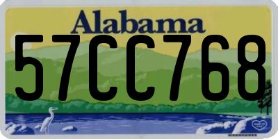 AL license plate 57CC768