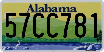 AL license plate 57CC781