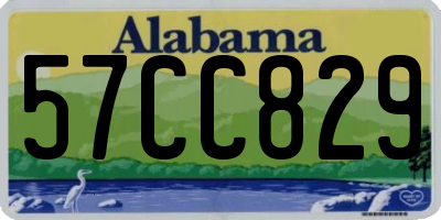 AL license plate 57CC829