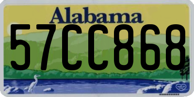 AL license plate 57CC868