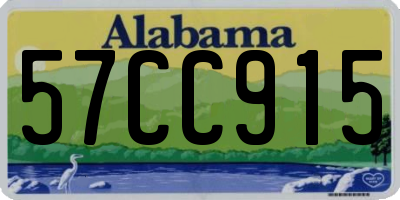 AL license plate 57CC915