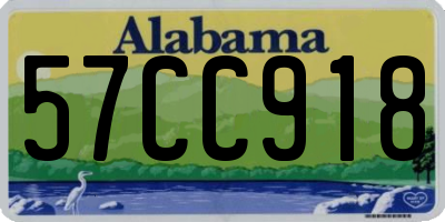 AL license plate 57CC918