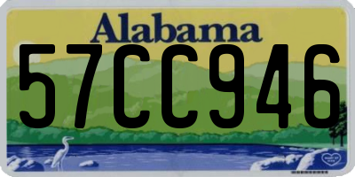 AL license plate 57CC946