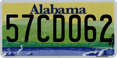 AL license plate 57CD062