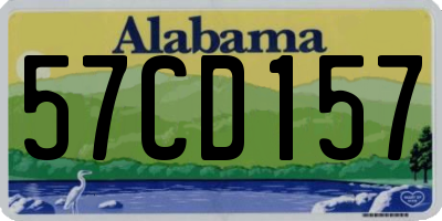 AL license plate 57CD157