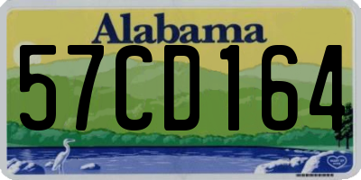 AL license plate 57CD164