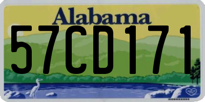 AL license plate 57CD171