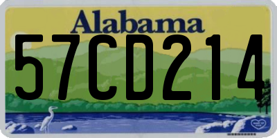 AL license plate 57CD214
