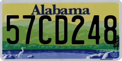 AL license plate 57CD248