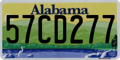 AL license plate 57CD277