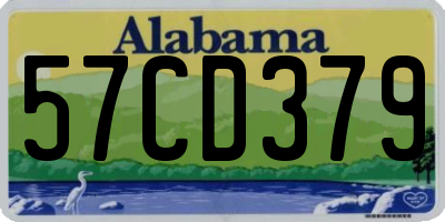 AL license plate 57CD379