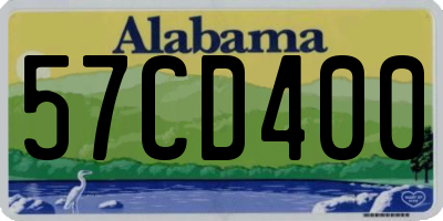 AL license plate 57CD400