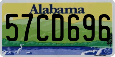 AL license plate 57CD696