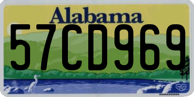 AL license plate 57CD969