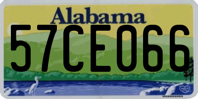 AL license plate 57CE066