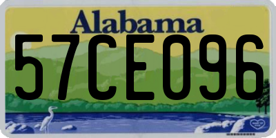 AL license plate 57CE096