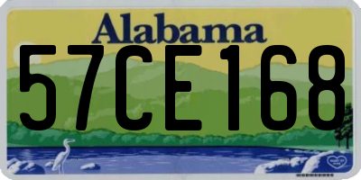 AL license plate 57CE168