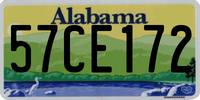 AL license plate 57CE172