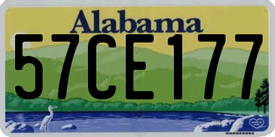 AL license plate 57CE177