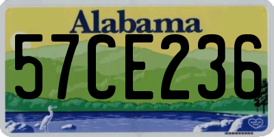 AL license plate 57CE236