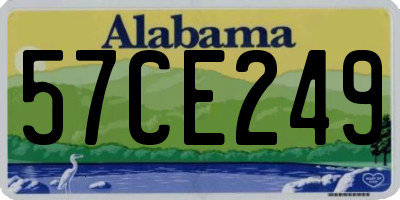AL license plate 57CE249