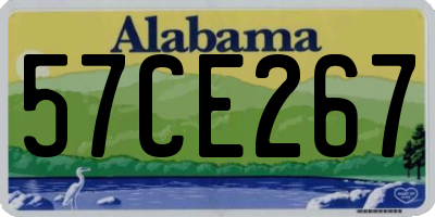 AL license plate 57CE267