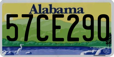 AL license plate 57CE290