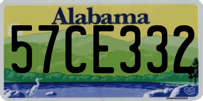 AL license plate 57CE332